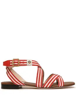 Bally: Красные сандалии 