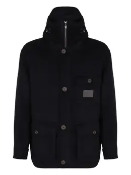 Emporio Armani: Пуховик с капюшоном 
