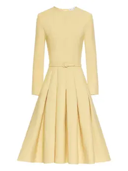 Oscar de la Renta: Плиссированное платье 