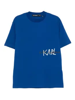 Karl Lagerfeld: Голубая футболка 