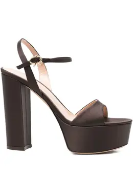 Gianvito Rossi: Коричневые сандалии 