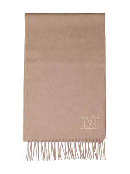 Max Mara: Бежевый шарф 