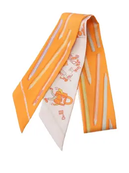 Hermès Pre-Owned: Оранжевый шарф 