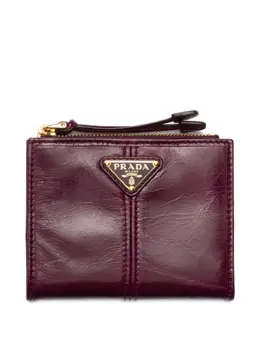 Prada: Бордовый картхолдер 