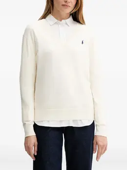 Polo Ralph Lauren: Белый свитшот 