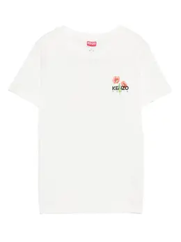 Kenzo: Футболка с растительным принтом 