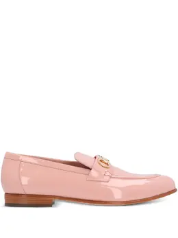 Ferragamo: Розовые лоферы  Gancini