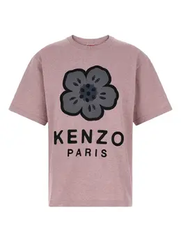 Kenzo: Футболка с цветочным принтом 
