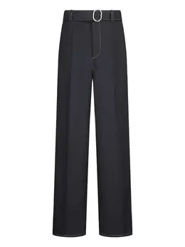Jil Sander: Брюки с поясом 