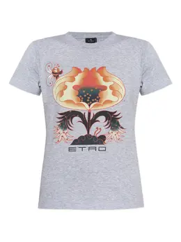 ETRO: Футболка с растительным принтом 