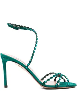 Aquazzura: Зелёные сандалии 