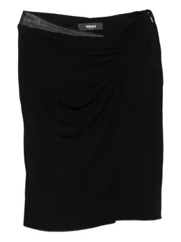Versace: Драпированная юбка 
