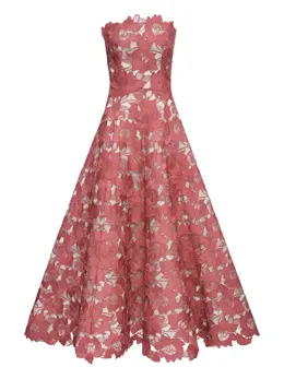 Oscar de la Renta: Платье с растительным принтом 