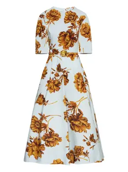 Oscar de la Renta: Платье с растительным принтом 