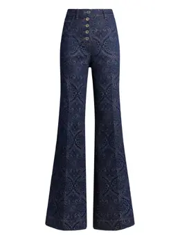 ETRO: Жаккардовые джинсы 