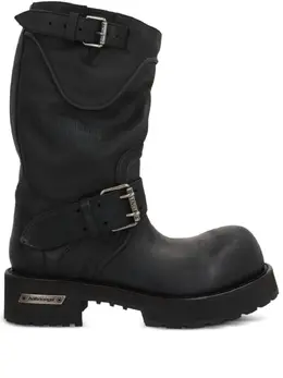 Balenciaga: Чёрные ботинки 