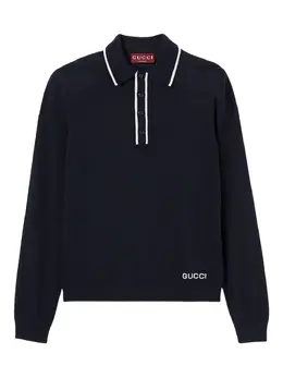 Gucci: Поло с длинным рукавом 