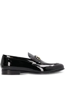Ferragamo: Чёрные лоферы  Gancini