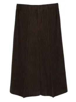 Homme Plissé Issey Miyake: Коричневые брюки 