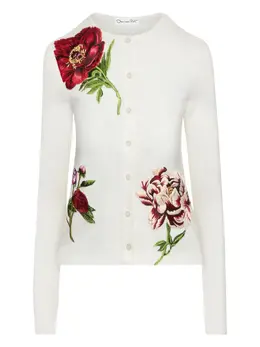 Oscar de la Renta: Белый кардиган 