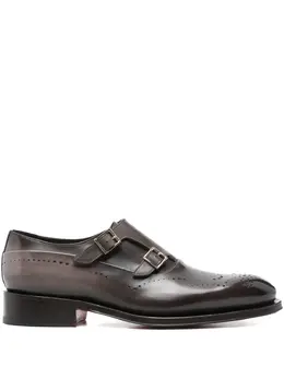 Santoni: Коричневые туфли 