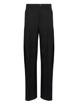 MM6 Maison Margiela: Чёрные брюки 