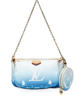 Louis Vuitton Pre-Owned: Голубая сумка 