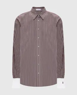 Brunello Cucinelli: Коричневая рубашка 