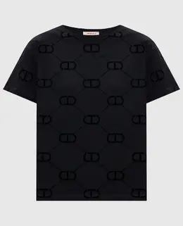 Twinset: Чёрная футболка 