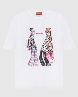 Missoni: Белая футболка 