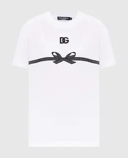 Dolce&Gabbana: Белая футболка  DG