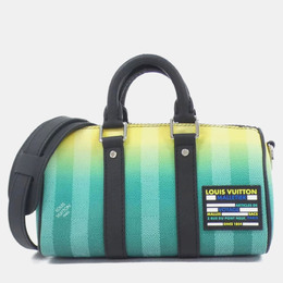 Louis Vuitton: Сумка  Keepall в полоску