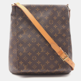 Louis Vuitton: Коричневая сумка  Musette