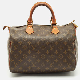 Louis Vuitton: Коричневая сумка  Speedy 30