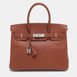 Hermes: Коричневая сумка  Birkin 30