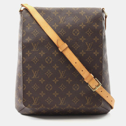 Louis Vuitton: Коричневая сумка  Musette