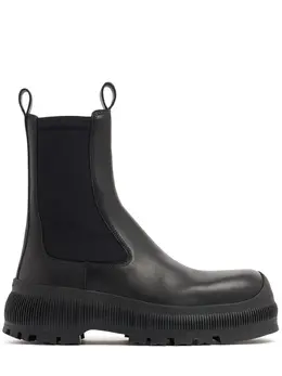 JIL SANDER: Чёрные ботинки 