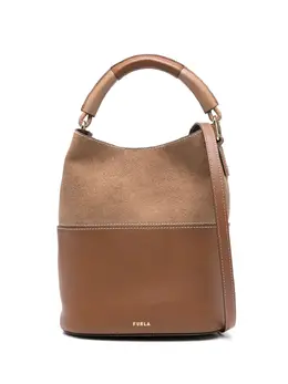 Furla: Коричневая сумка-шоппер 
