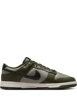 Nike: Зелёные кроссовки  Dunk Low Retro