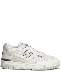 New Balance: Белые кроссовки  550