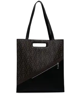 Fendi Pre-Owned: Коричневая сумка-шоппер 