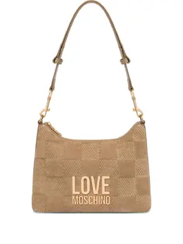 Love Moschino: Бежевая сумка 