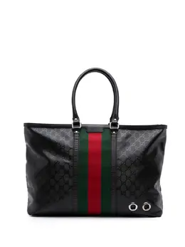 Gucci Pre-Owned: Чёрная сумка-шоппер 
