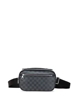Louis Vuitton Pre-Owned: Чёрная поясная сумка 