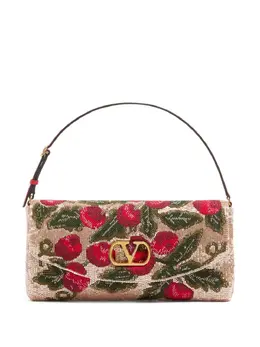 Valentino Garavani: Бежевая сумка 