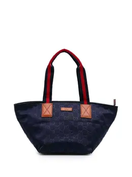 Gucci Pre-Owned: Голубая сумка-шоппер 