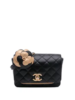 CHANEL Pre-Owned: Чёрная сумка через плечо 