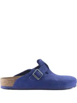 Birkenstock: Голубые сабо  Boston