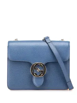 Gucci Pre-Owned: Голубая сумка через плечо 