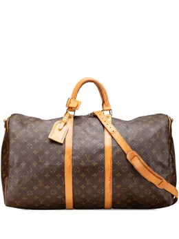 Louis Vuitton Pre-Owned: Коричневая дорожная сумка 